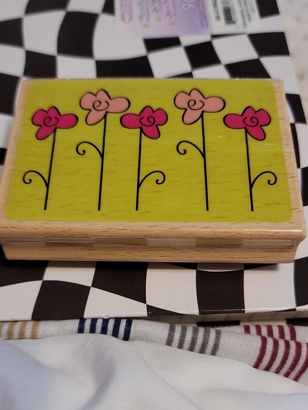 Wooden Flower Stamp Flowers